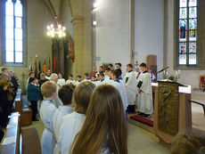 Festgottesdienst zum 50jahrigen Priesterjubiläum von Stadtpfarrer i.R. Geistlichen Rat Ulrich Trzeciok (Foto: Karl-Franz Thiede)